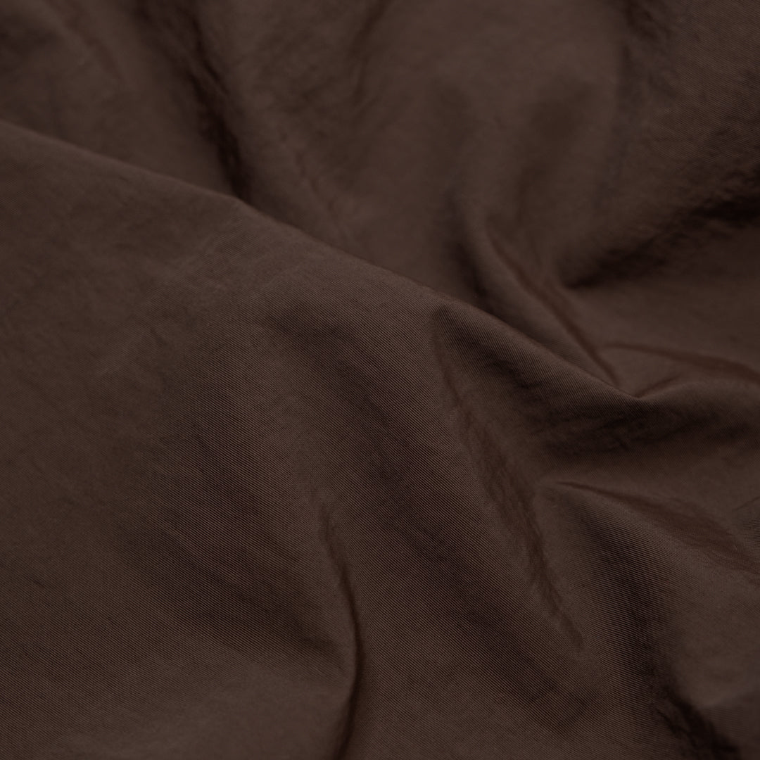 Water Resistant Nylon Taslan - Chocolate | Blackbird Fabrics
