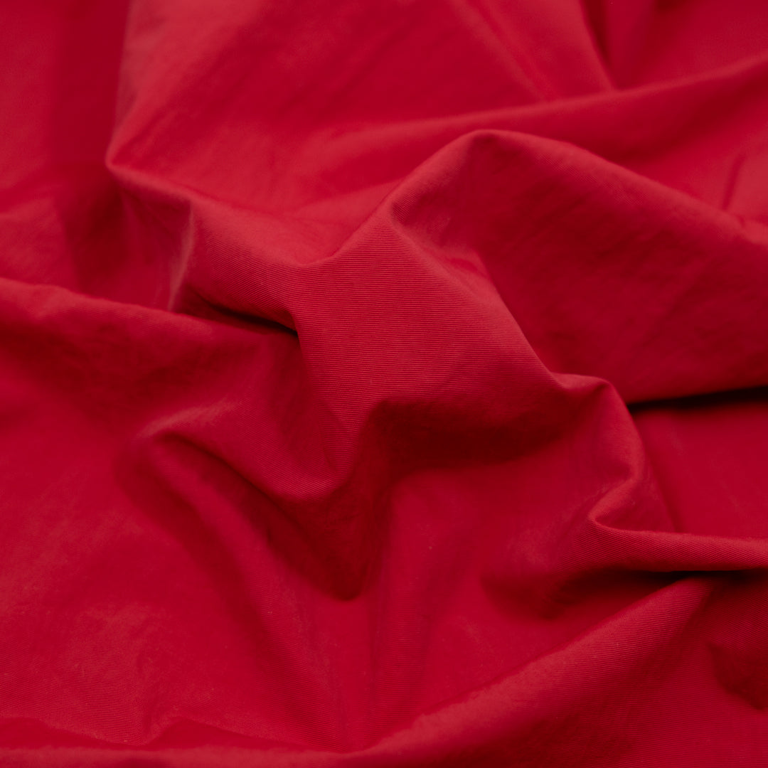 Water Resistant Nylon Taslan - Cherry | Blackbird Fabrics