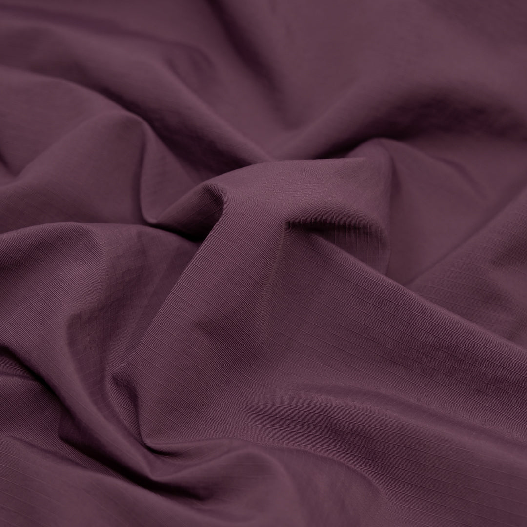 Water Resistant Nylon Ripstop - Plum | Blackbird Fabrics