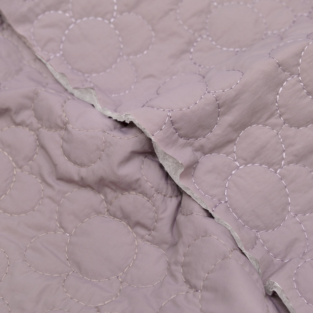 Daisy Quilted Nylon Puffer - Dove | Blackbird Fabrics