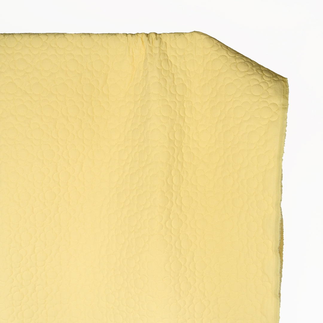 Daisy Quilted Nylon Puffer - Butter | Blackbird Fabrics