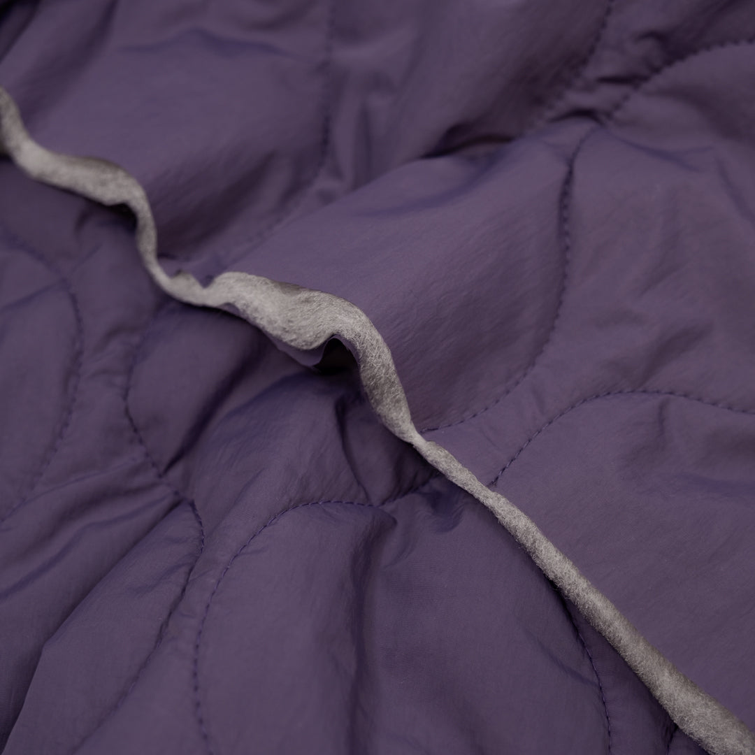 Wavy Quilted Nylon Puffer - Amethyst | Blackbird Fabrics