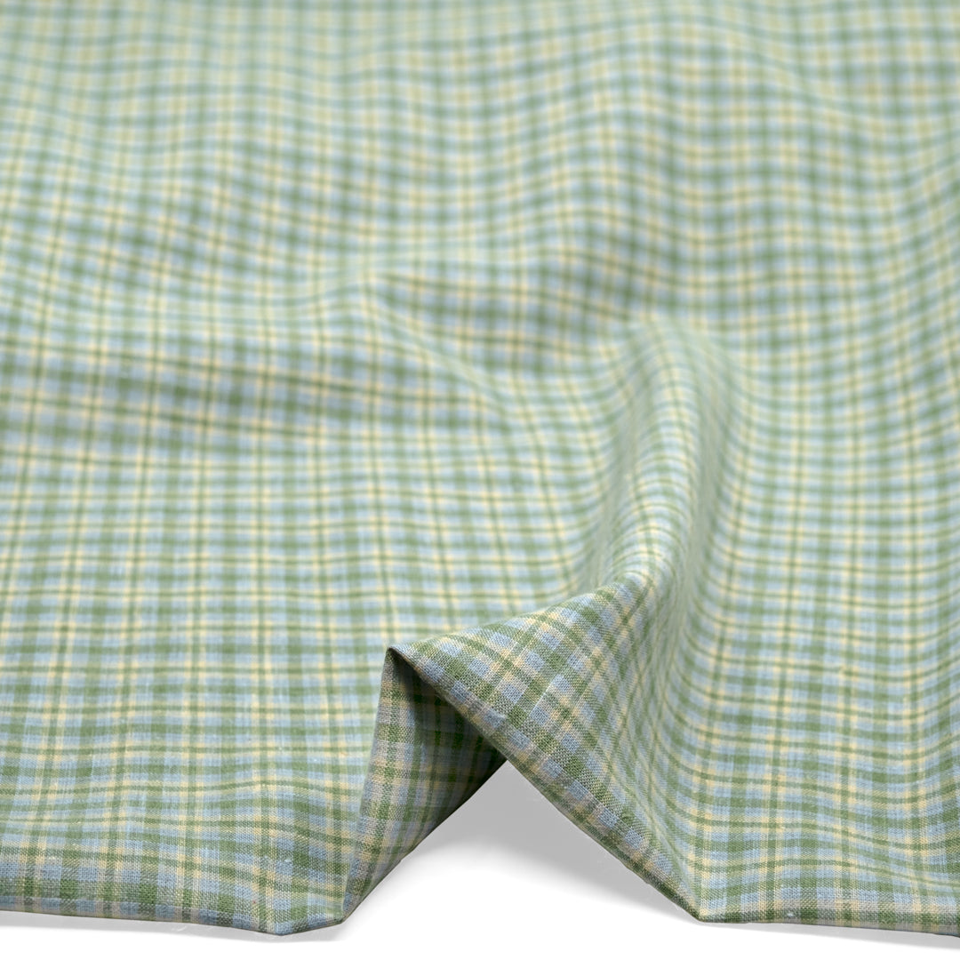 Plaid Hemp Soy Blend - Herb Garden | Blackbird Fabrics