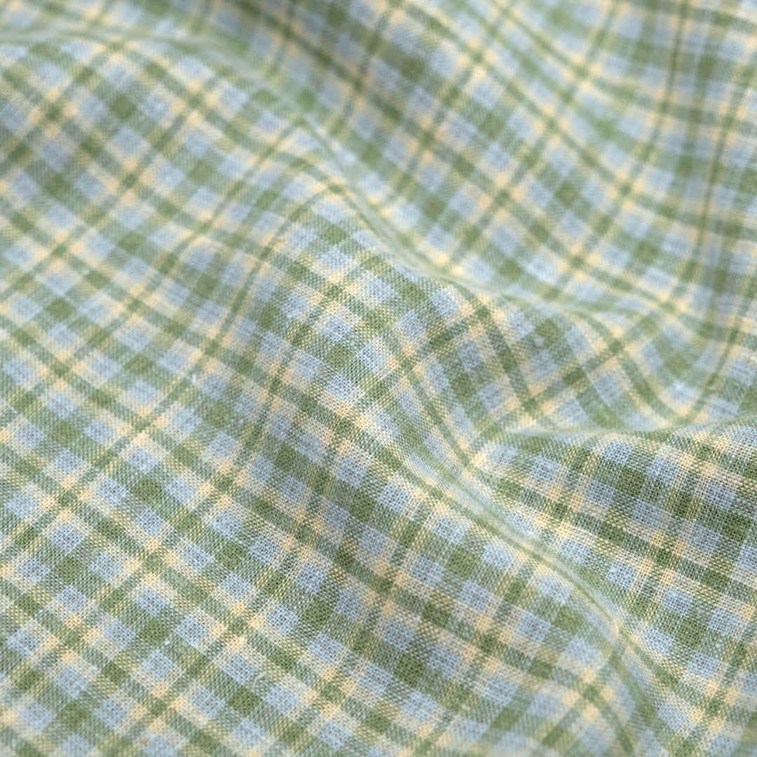 Plaid Hemp Soy Blend - Herb Garden | Blackbird Fabrics