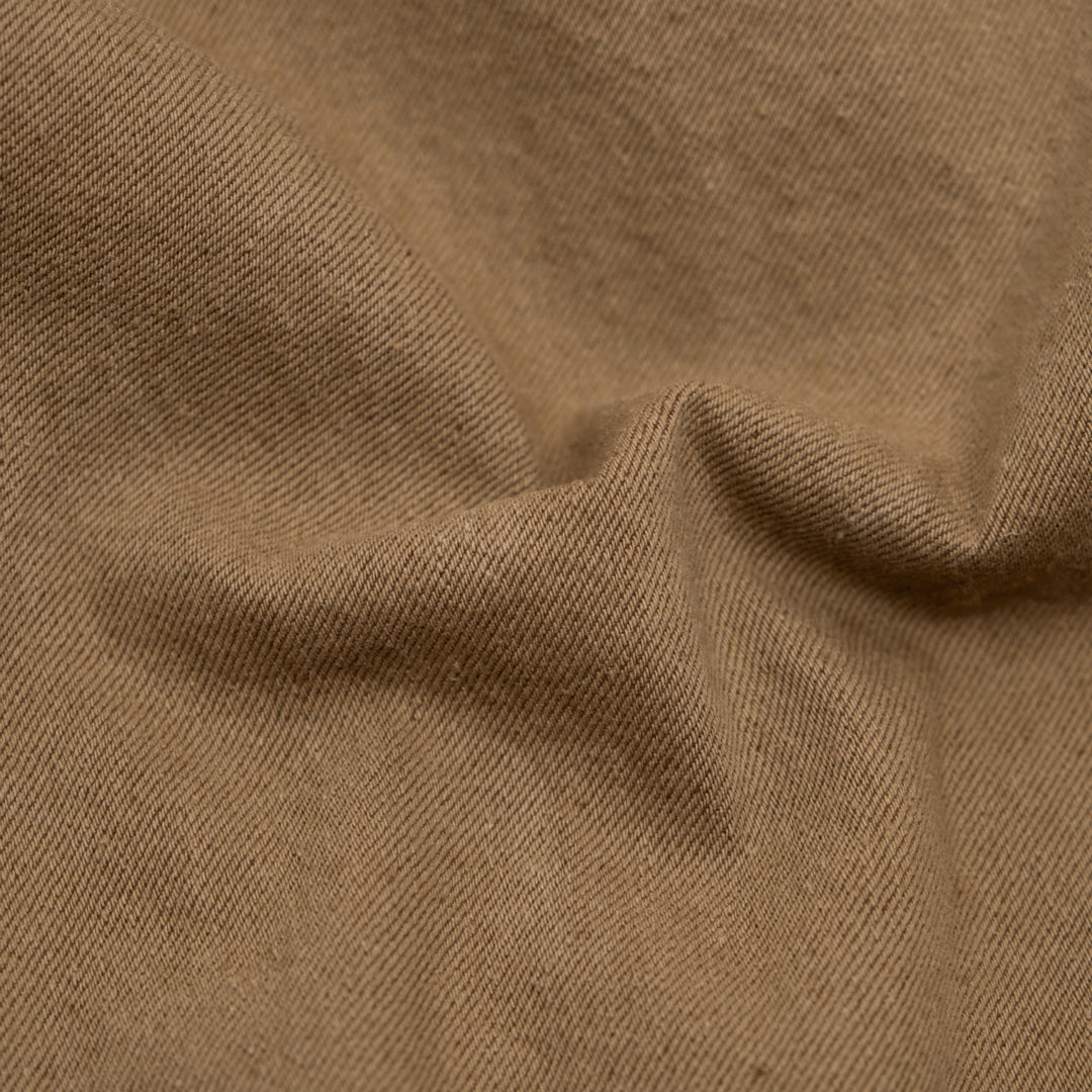 10.5oz Stonewashed Denim - Sepia/Nutshell | Blackbird Fabrics