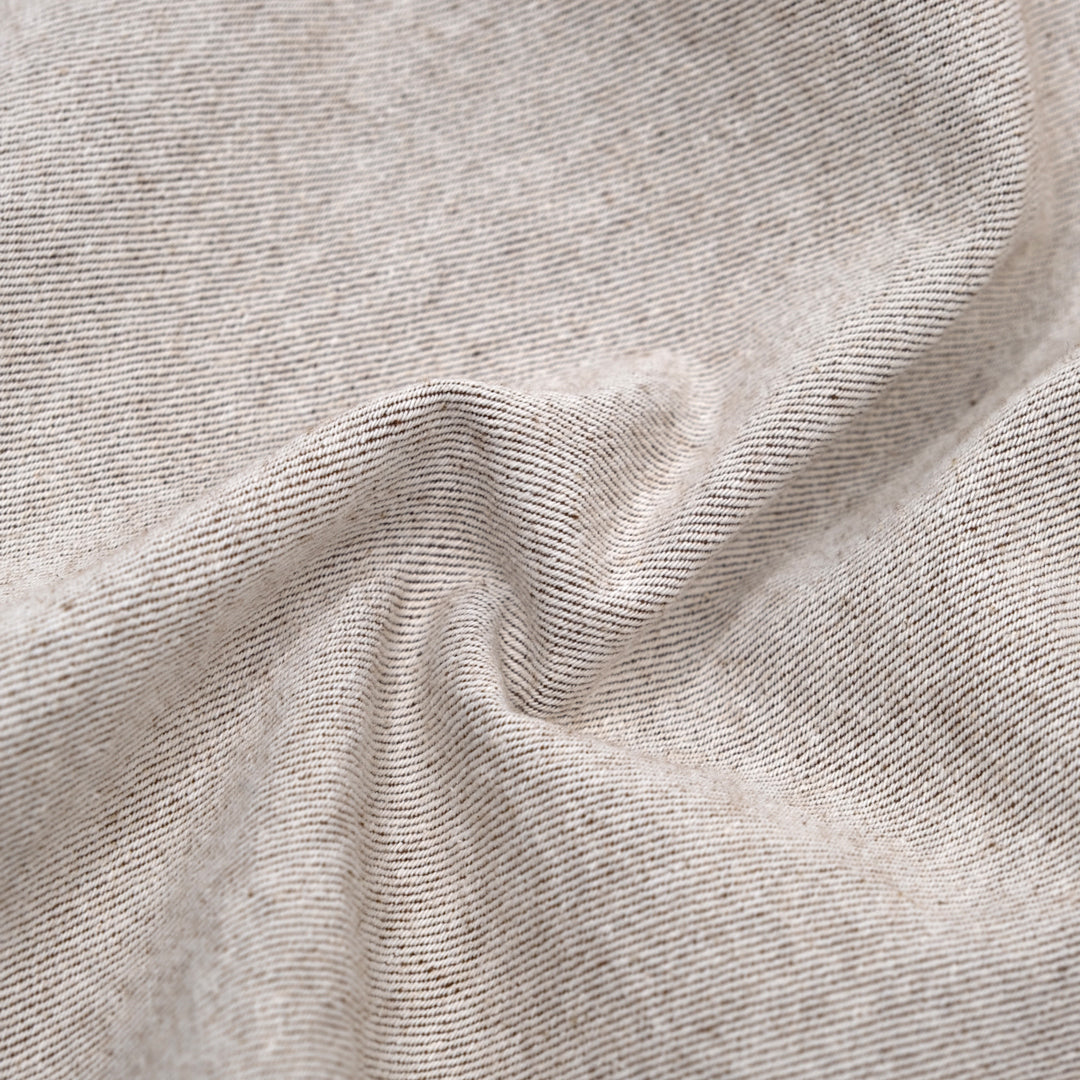 10oz Stonewashed Denim - Ivory/Brownie | Blackbird Fabrics