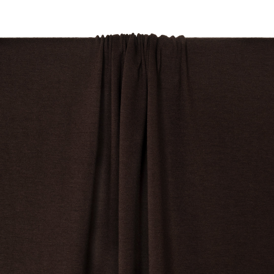 Cotton Modal Jersey Knit - Dark Chocolate | Blackbird Fabrics
