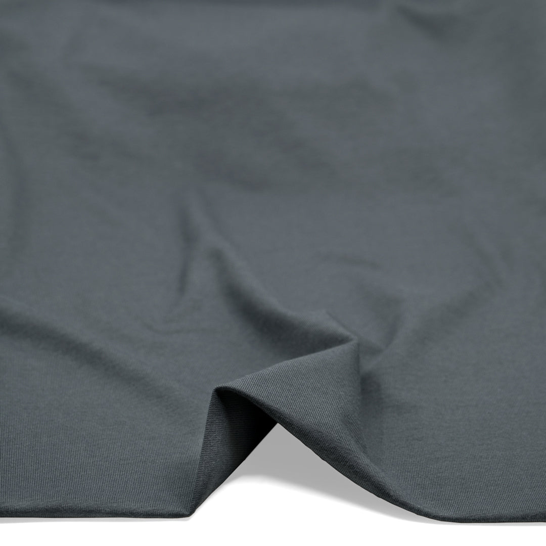 Cotton Modal Jersey Knit - Slate Blue | Blackbird Fabrics