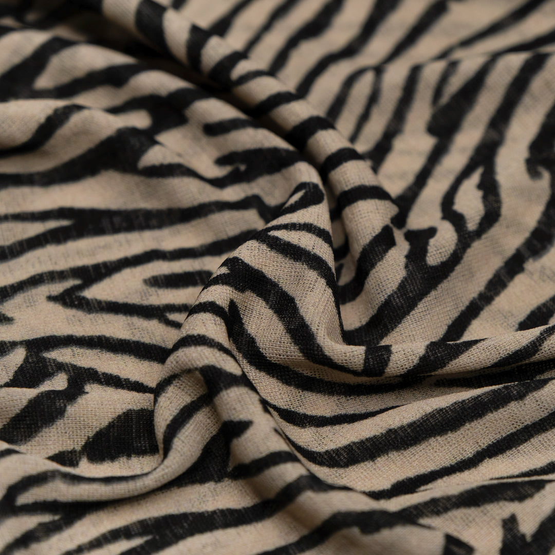 Deadstock Printed Mesh - Savanna Swirl | Blackbird Fabrics