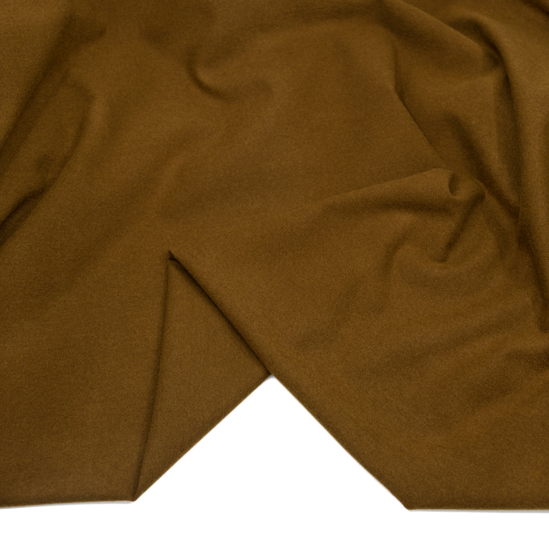 Deadstock Brushed Poly Viscose Stretch Suiting - Acorn | Blackbird Fabrics