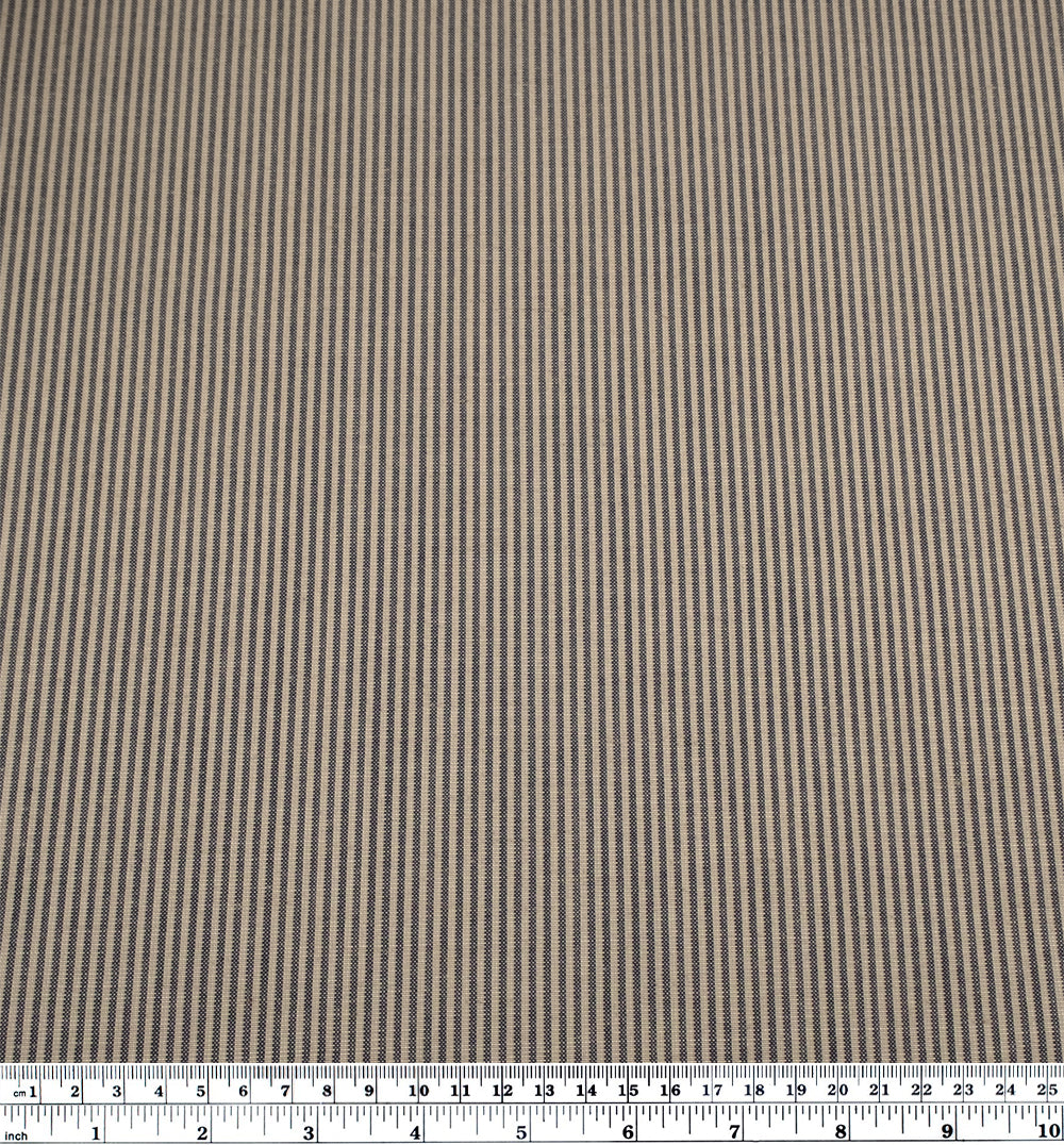 Deadstock Stripe Wool Blend Suiting - Hayride | Blackbird Fabrics
