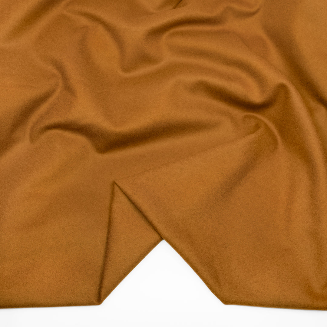 Deadstock Lightweight Melton Wool Blend Coating - Caramel | Blackbird Fabrics