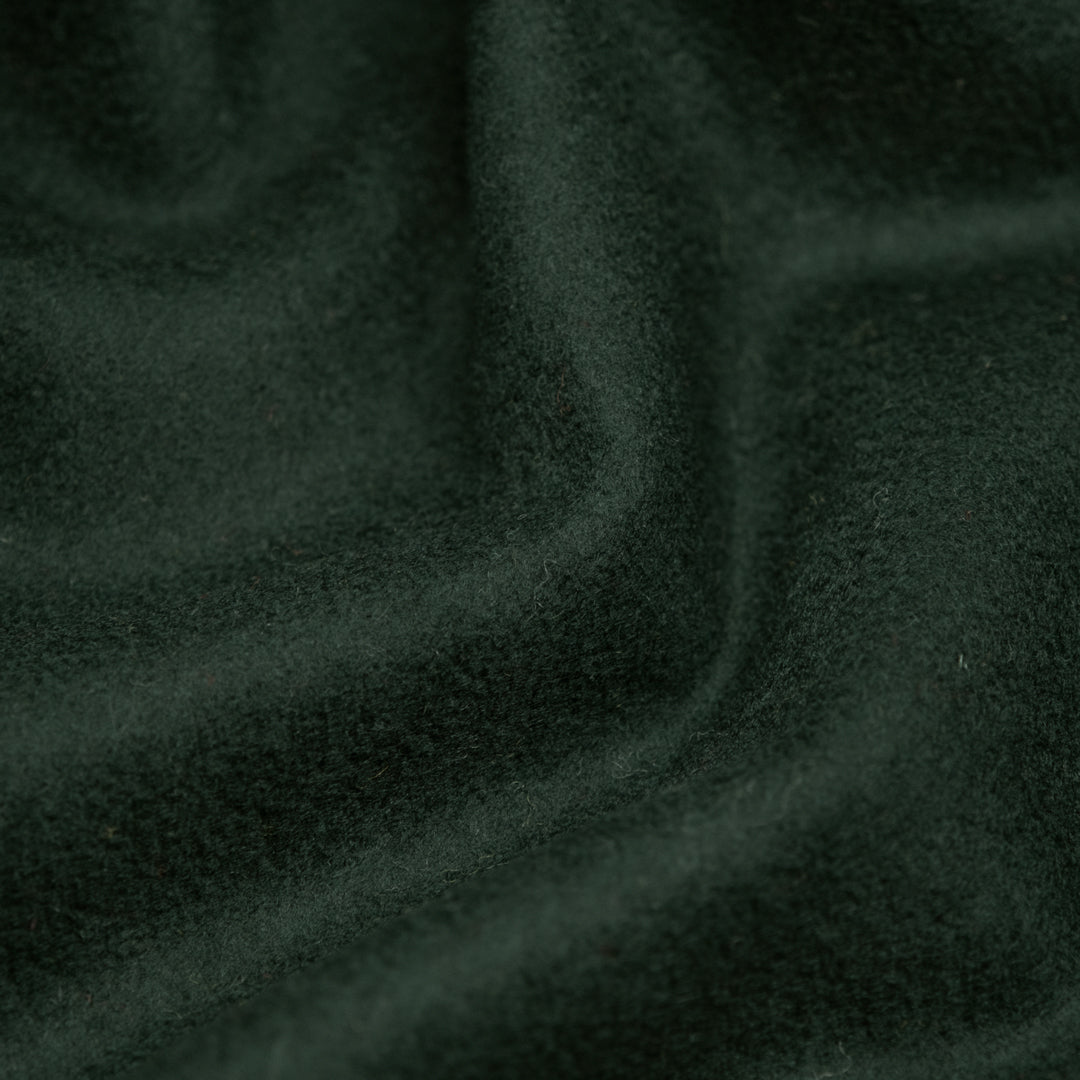 Deadstock Melton Wool Blend Coating - Pine | Blackbird Fabrics