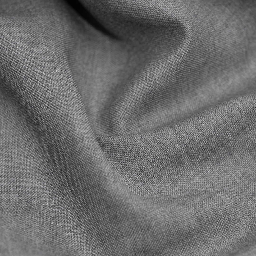 Deadstock Wool Poly Suiting - Grey | Blackbird Fabrics
