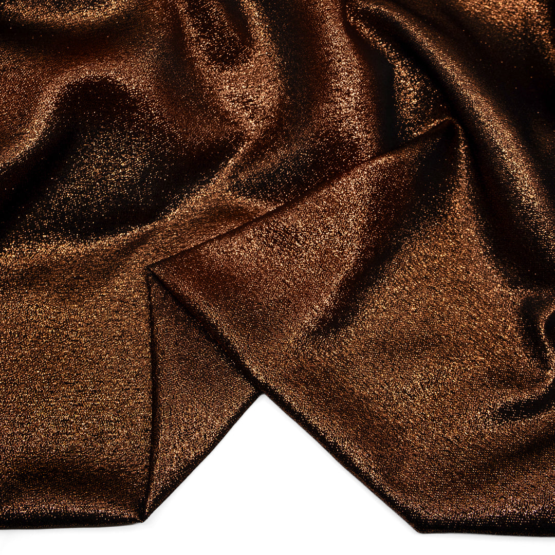 Deadstock Glowing Ember Poly Lamé - Copper | Blackbird Fabrics