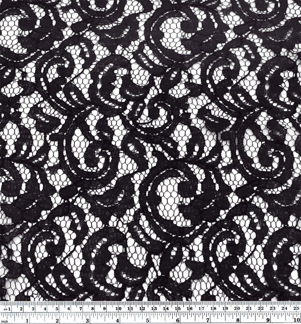Deadstock Spellbound Guipure Lace - Black | Blackbird Fabrics