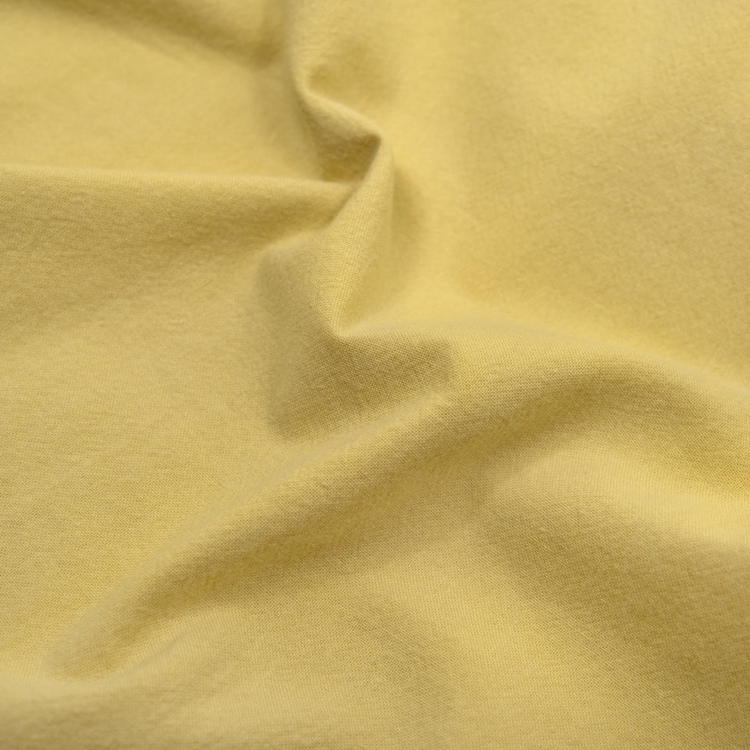 4.5oz Sandwashed Cotton - Lemon Curd | Blackbird Fabrics