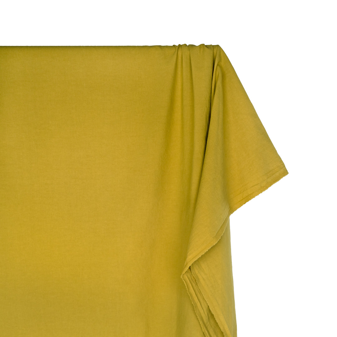 4.5oz Sandwashed Cotton - Chartreuse | Blackbird Fabrics