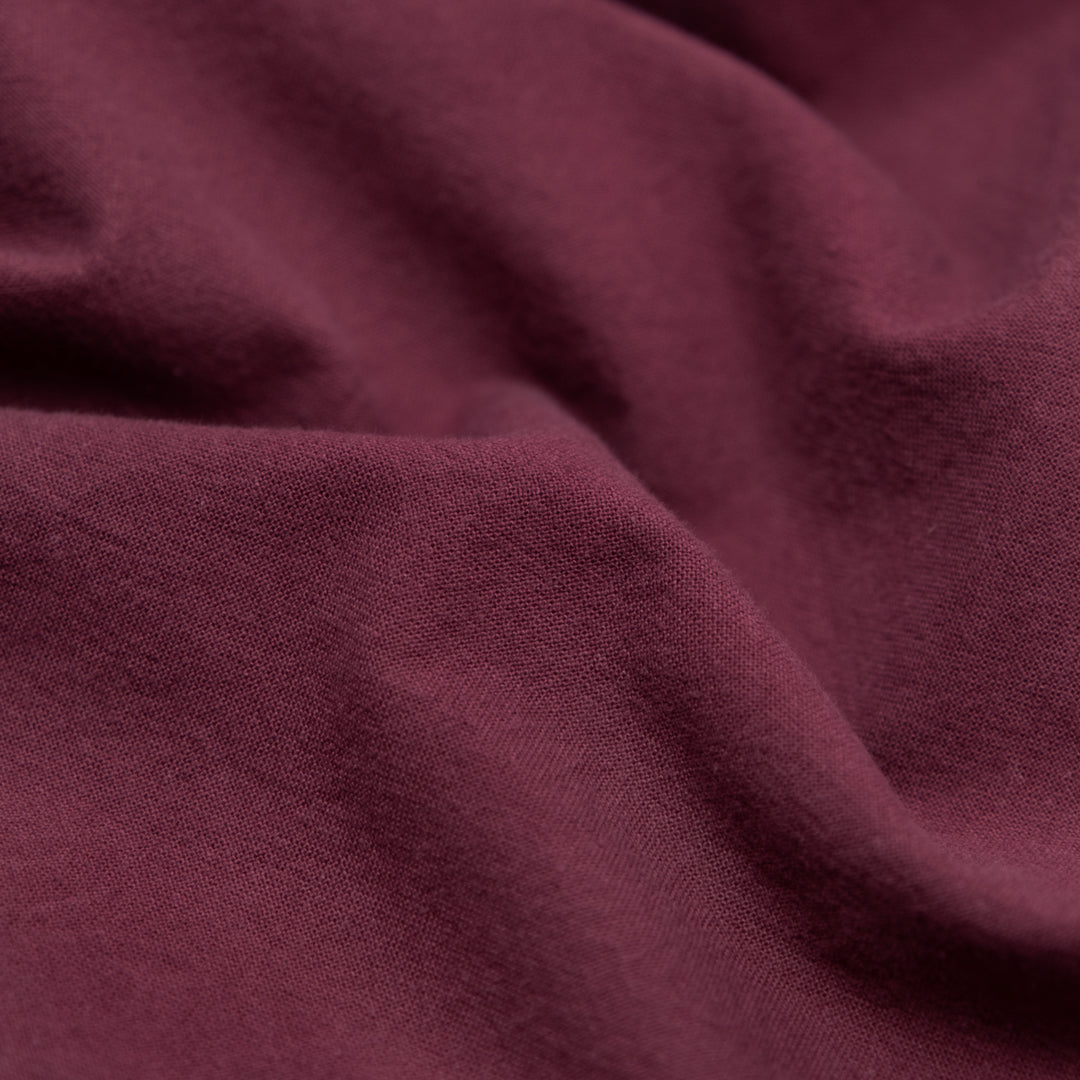 4.5oz Sandwashed Cotton - Sangria | Blackbird Fabrics