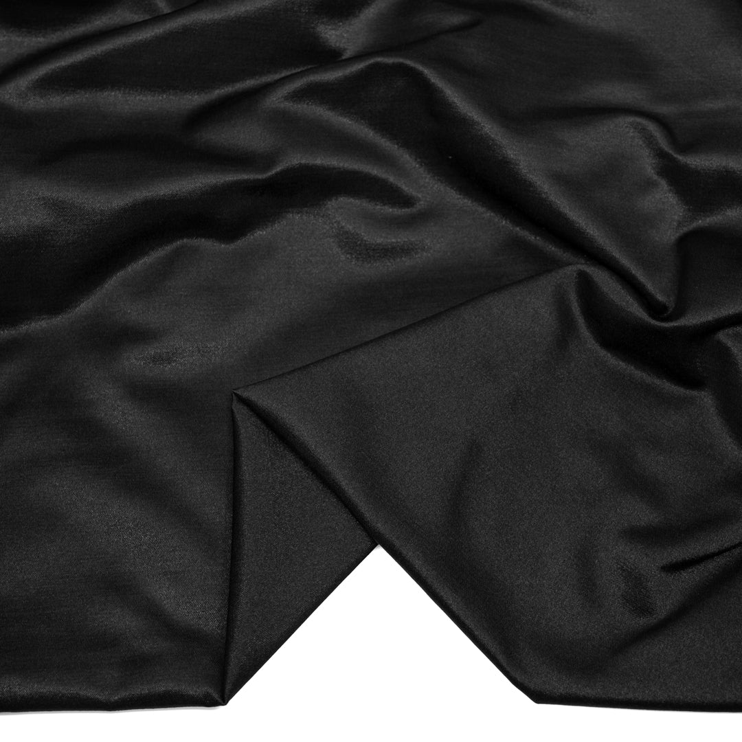 Kasha Heavyweight Lining - Black | Blackbird Fabrics