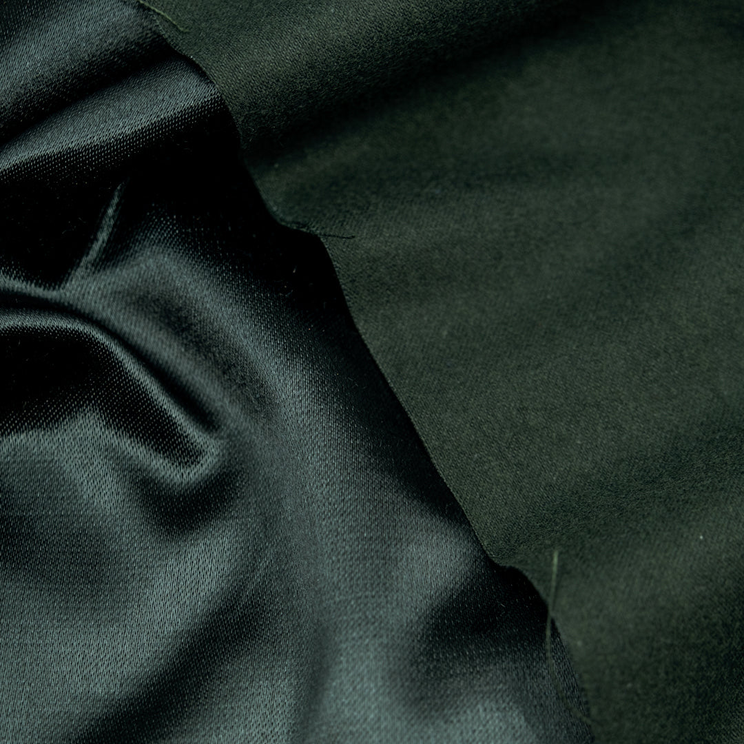 Kasha Heavyweight Lining - Midnight Spruce | Blackbird Fabrics