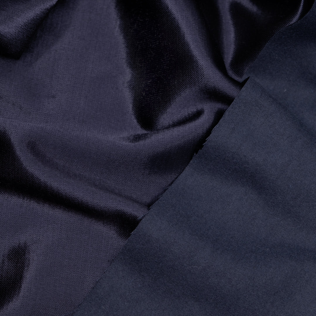 Kasha Heavyweight Lining - Navy | Blackbird Fabrics