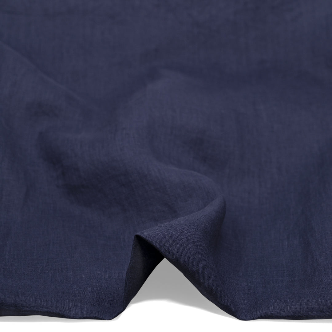 Breezy Lightweight Linen - Vintage Navy | Blackbird Fabrics