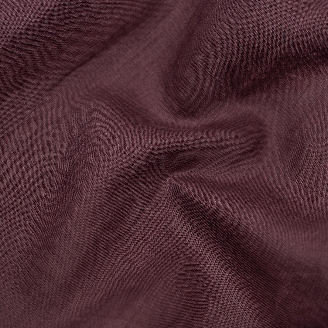 Breezy Lightweight Linen - Cabernet | Blackbird Fabrics