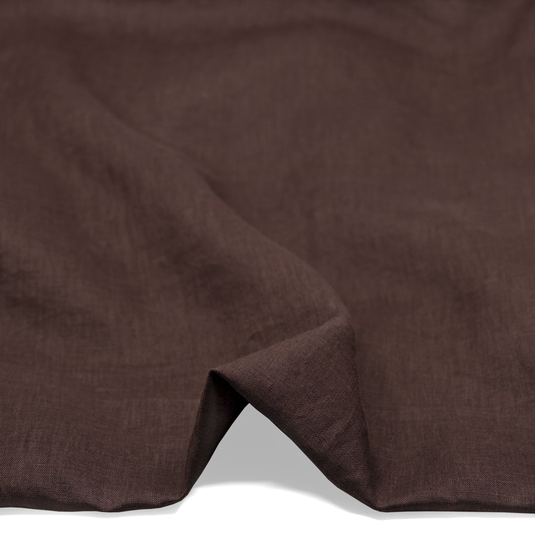 Breezy Lightweight Linen - Espresso | Blackbird Fabrics