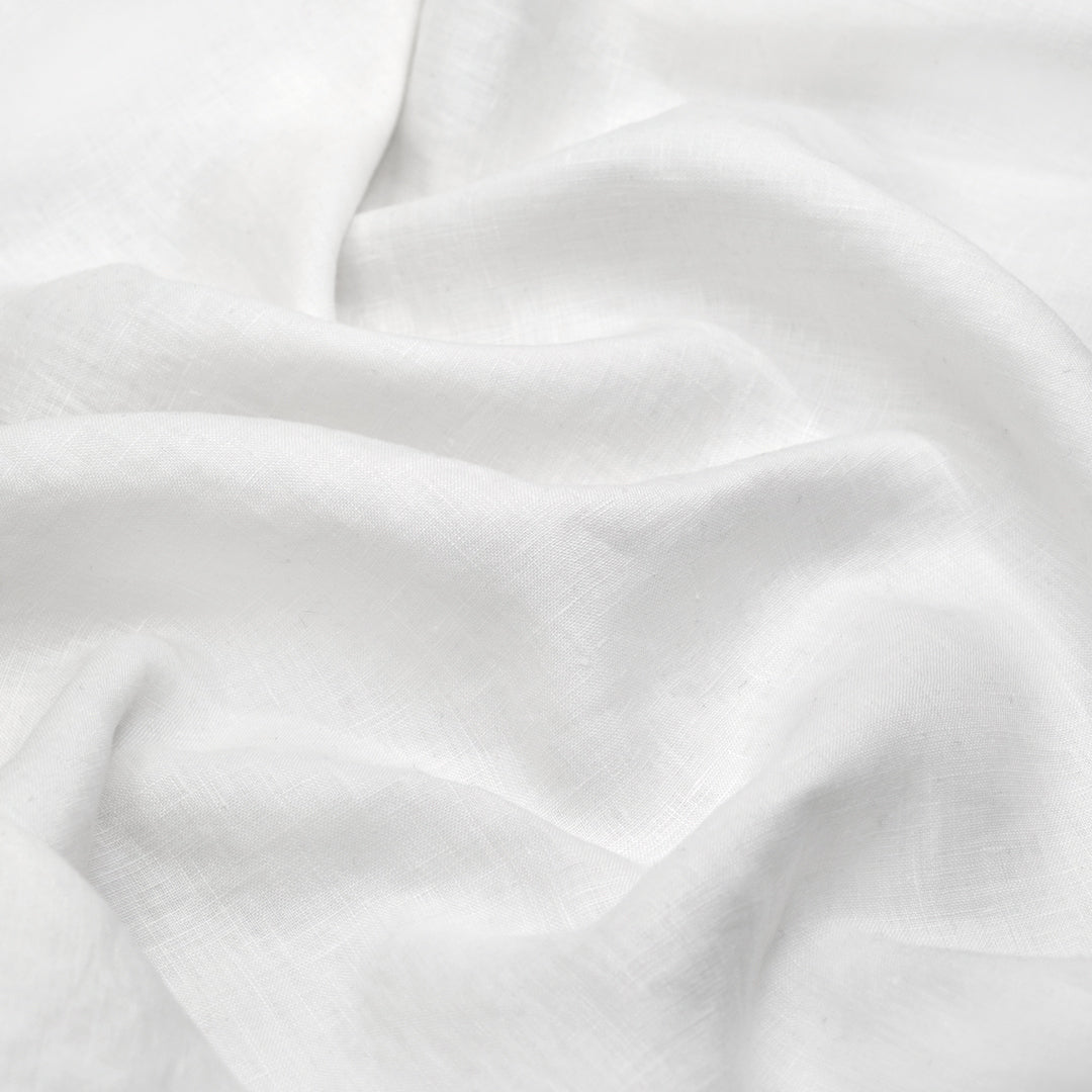 Breezy Lightweight Linen - White | Blackbird Fabrics