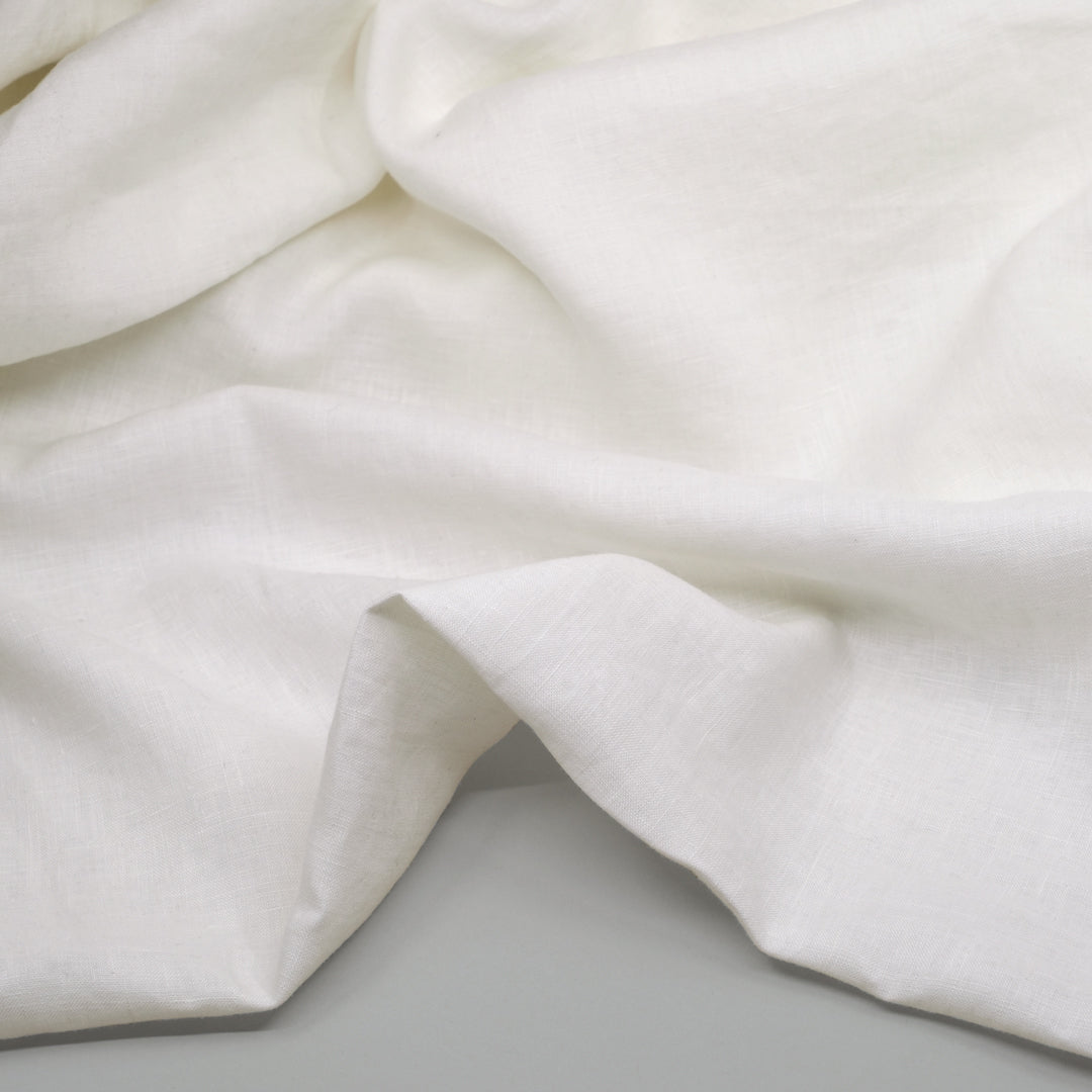 Breezy Lightweight Linen - White | Blackbird Fabrics