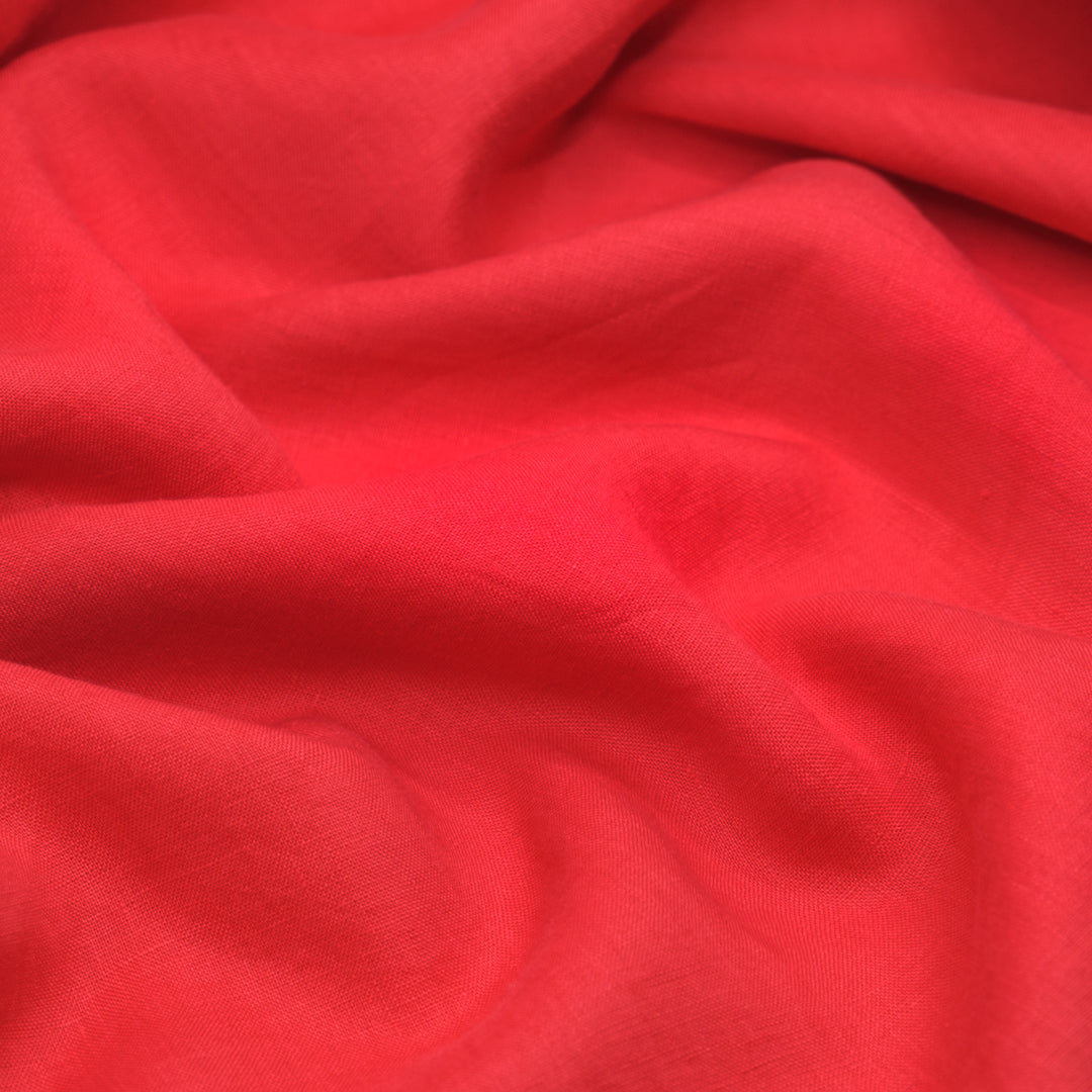 Breezy Lightweight Linen - Poppy | Blackbird Fabrics