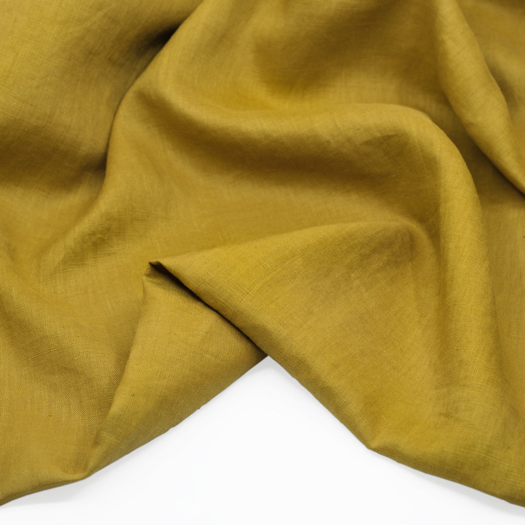 Breezy Lightweight Linen - Citron | Blackbird Fabrics