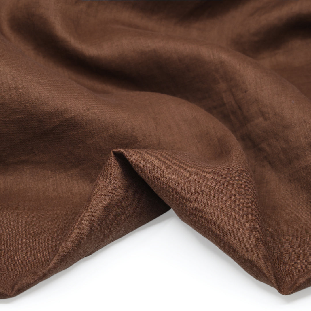 Breezy Lightweight Linen - Cocoa | Blackbird Fabrics