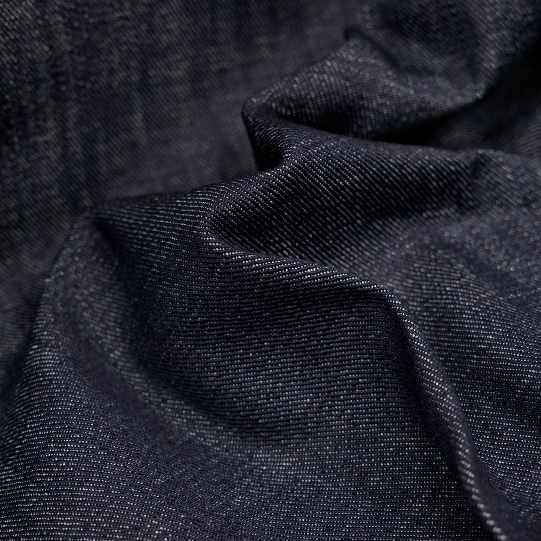 10.5oz Italian Crosshatch Denim - Classic Indigo | Blackbird Fabrics