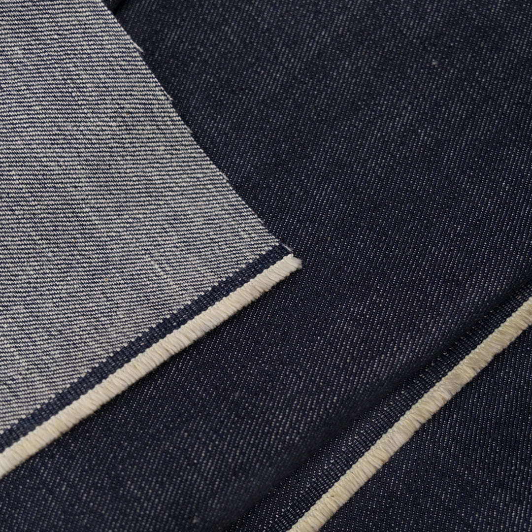 10.5oz Italian Crosshatch Denim - Classic Indigo | Blackbird Fabrics