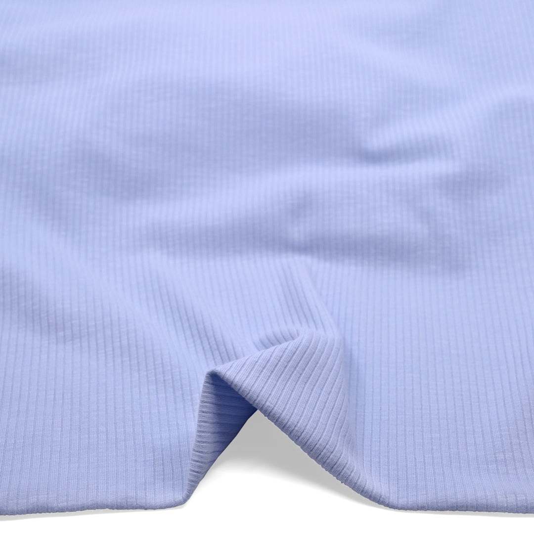 Comfy Cotton Rib Knit - Dew Drop | Blackbird Fabrics