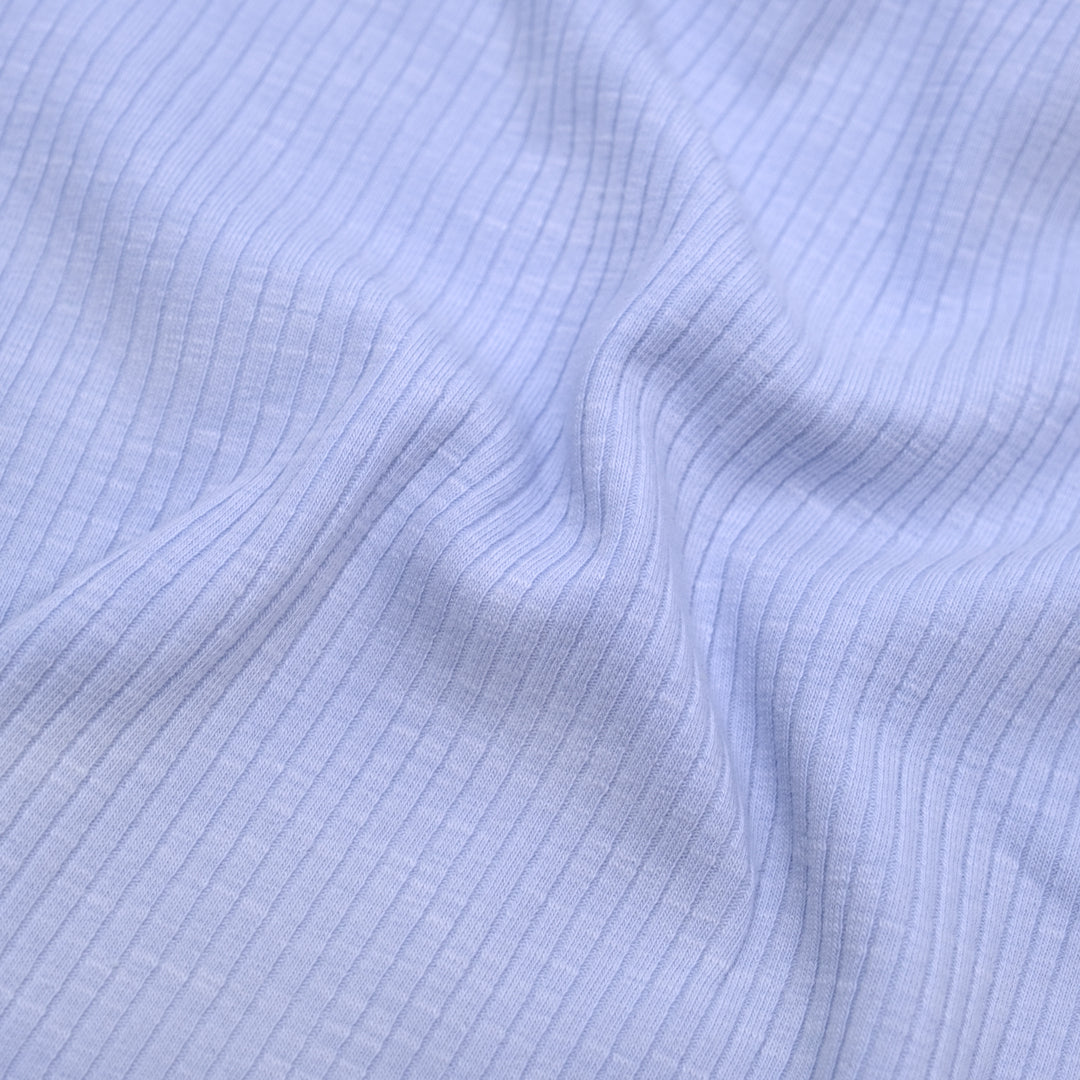 Comfy Cotton Rib Knit - Dew Drop | Blackbird Fabrics
