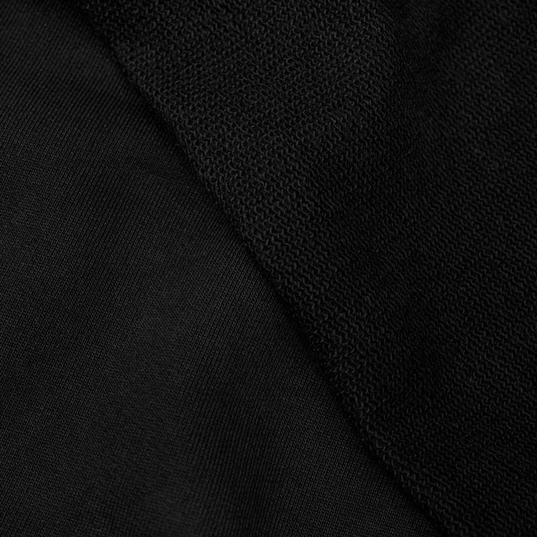 100% Cotton French Terry - Black | Blackbird Fabrics