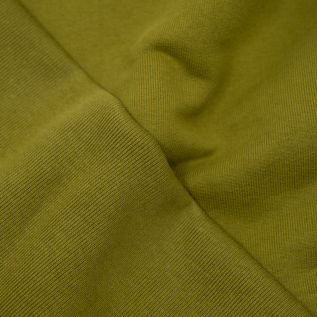 100% Cotton Heavy Sweatshirt Ribbing & French Terry - Avocado | Blackbird Fabrics