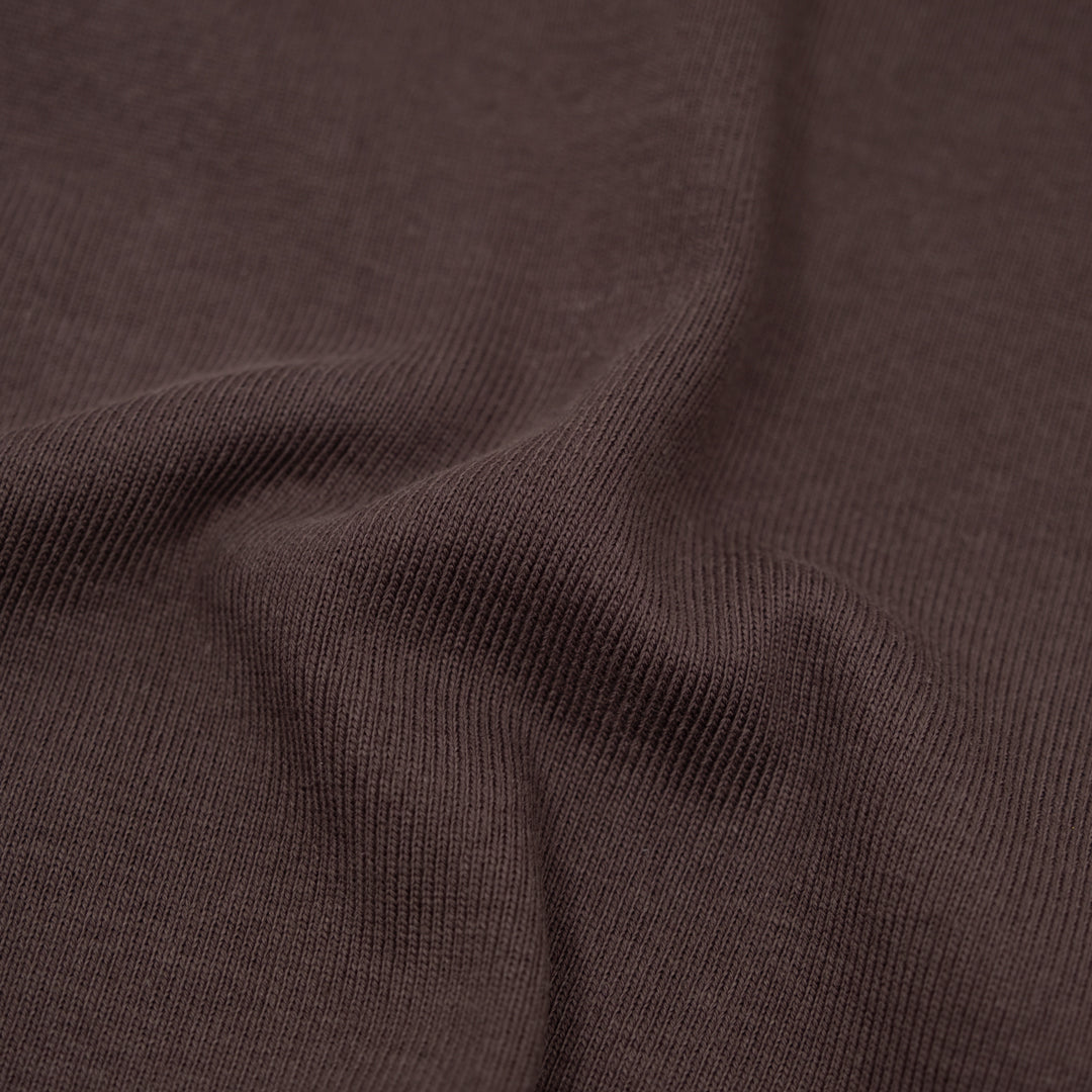 100% Cotton Heavy Sweatshirt Ribbing - Ganache | Blackbird Fabrics
