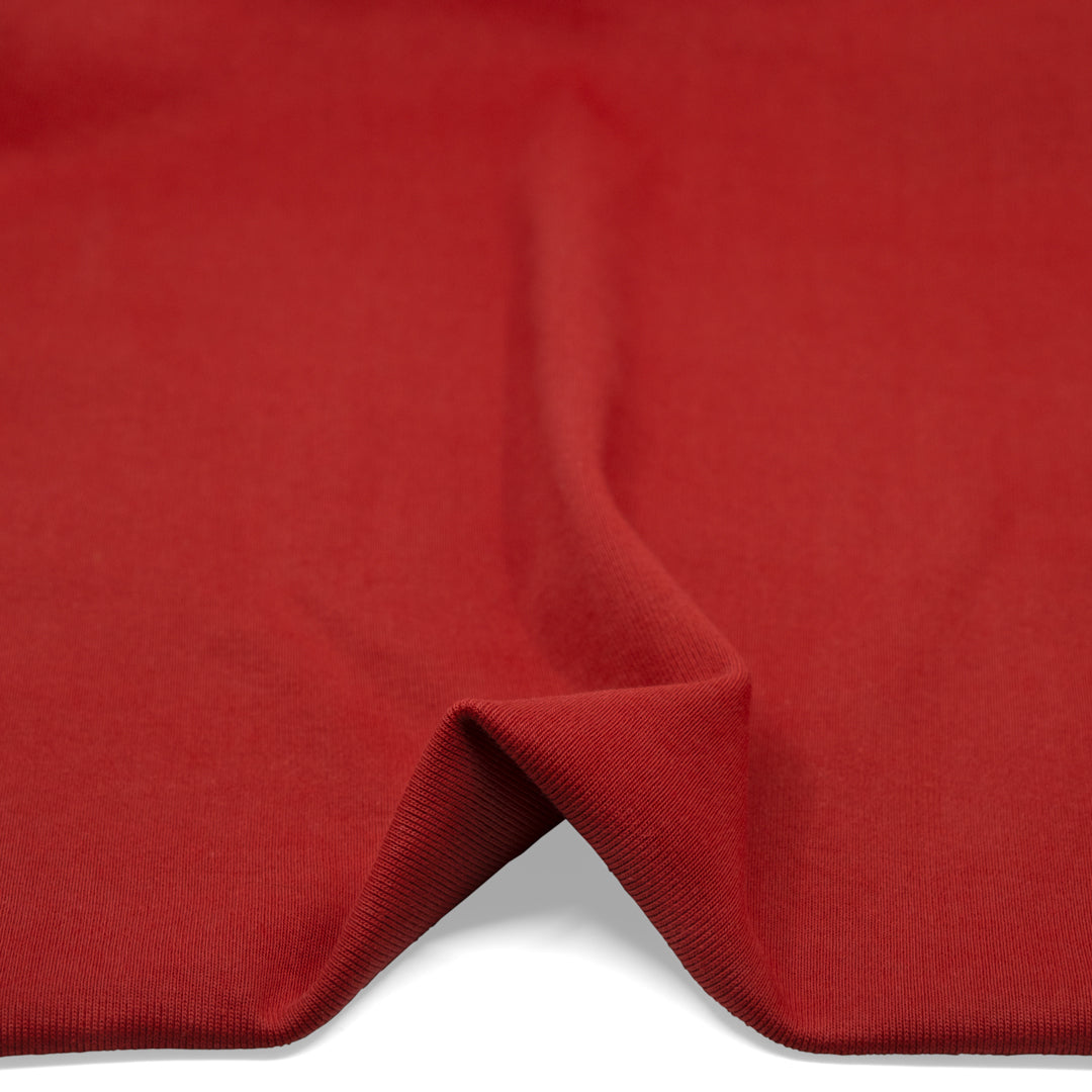 100% Cotton Heavy Sweatshirt Ribbing - Nectarine | Blackbird Fabrics