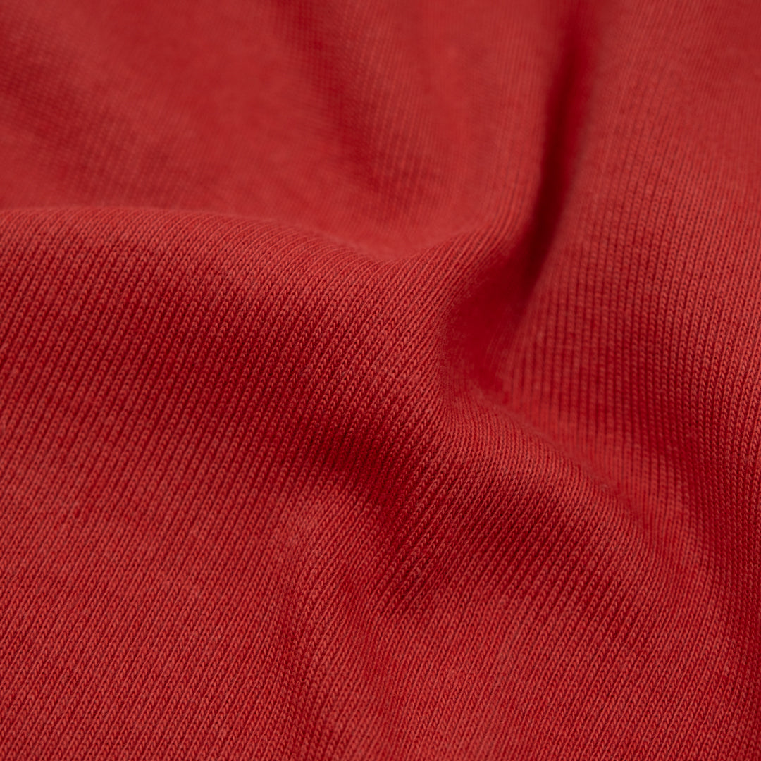 100% Cotton Heavy Sweatshirt Ribbing - Nectarine | Blackbird Fabrics