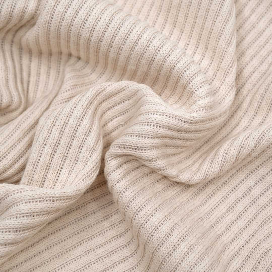 Chunky Rib Sweater Knit - Marzipan | Blackbird Fabrics
