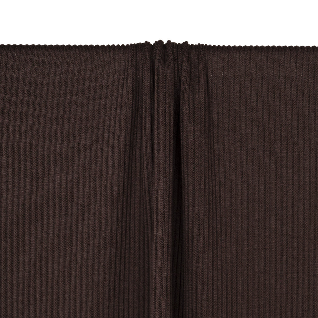 Chunky Rib Sweater Knit - Fudge | Blackbird Fabrics