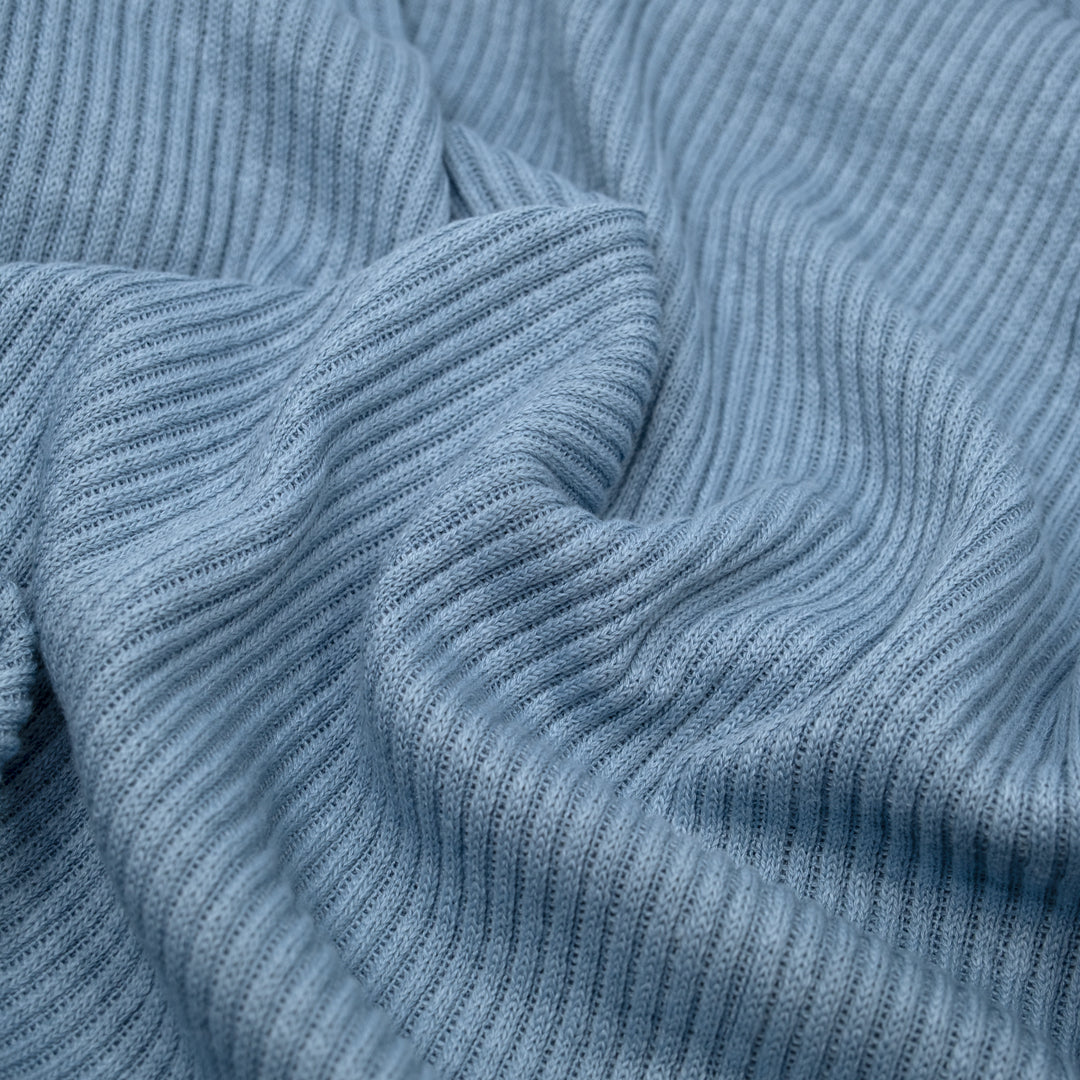 Chunky Rib Sweater Knit - Frost | Blackbird Fabrics