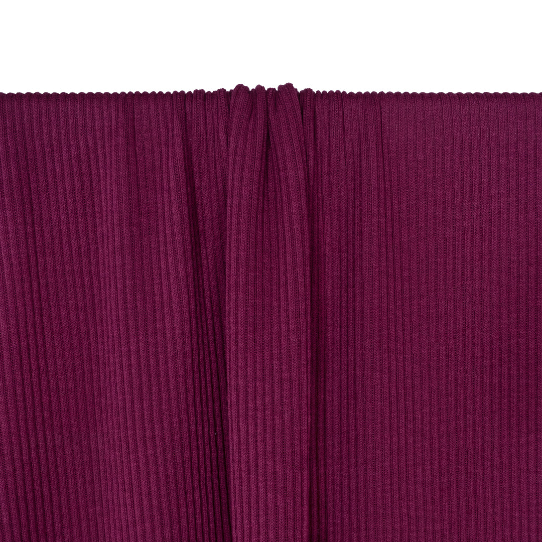 Chunky Rib Sweater Knit - Sangria | Blackbird Fabrics