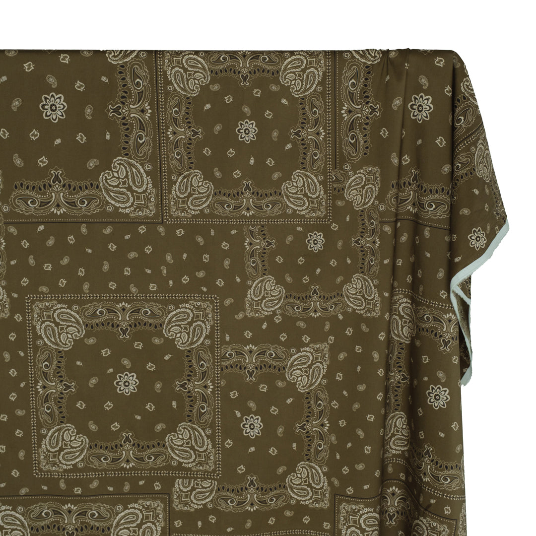 Bandana Cotton Lawn - Moss | Blackbird Fabrics