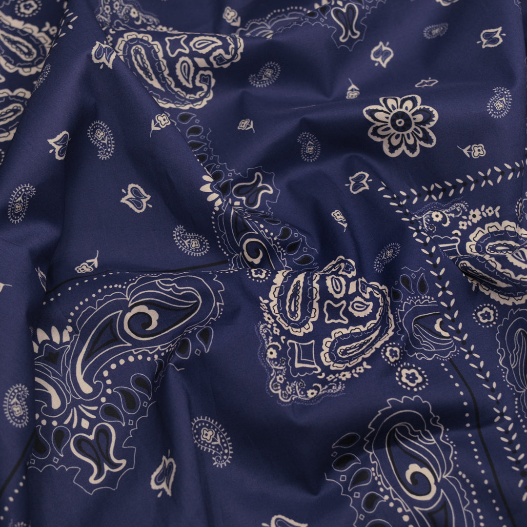 Bandana Cotton Lawn - Indigo | Blackbird Fabrics