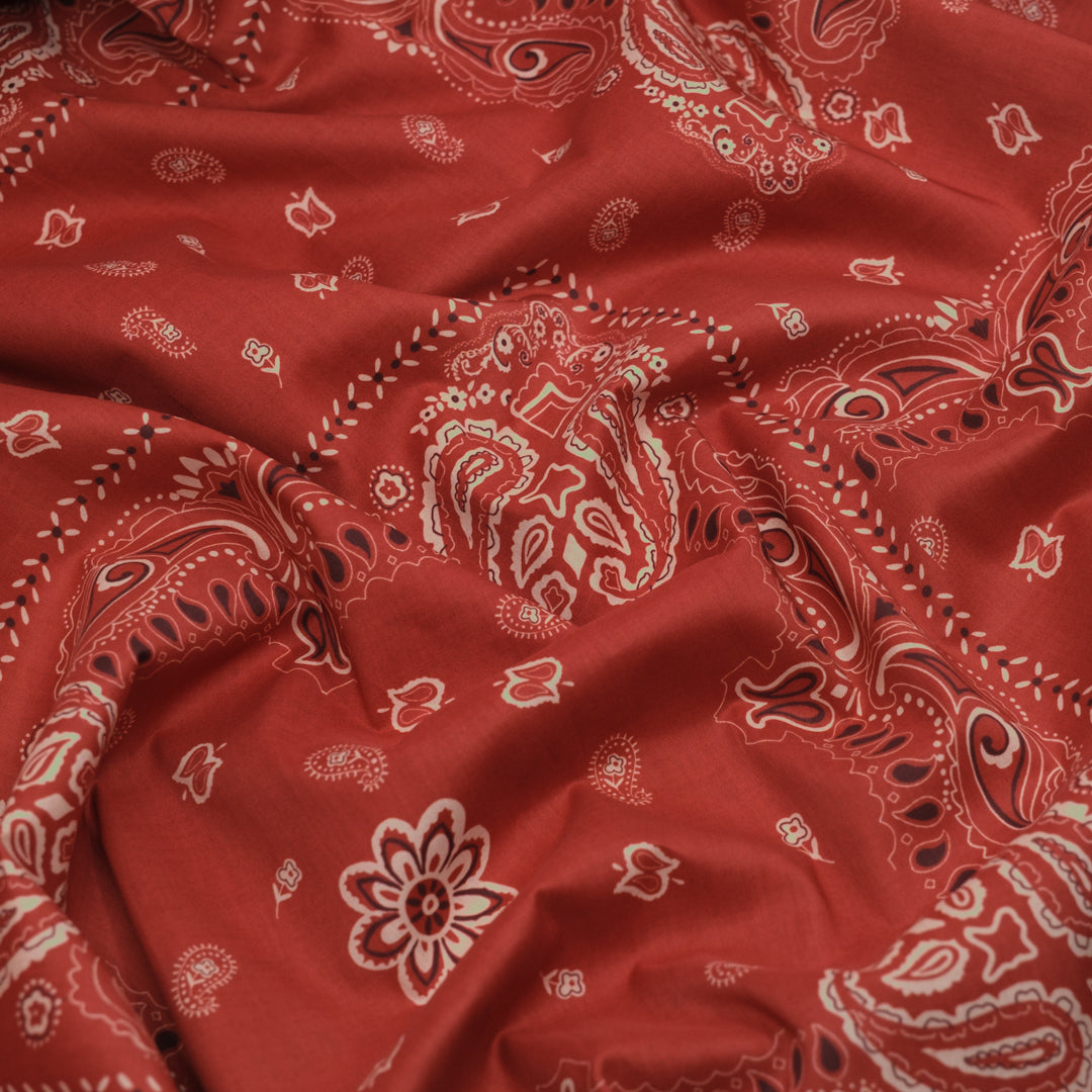 Bandana Cotton Lawn - Ketchup | Blackbird Fabrics